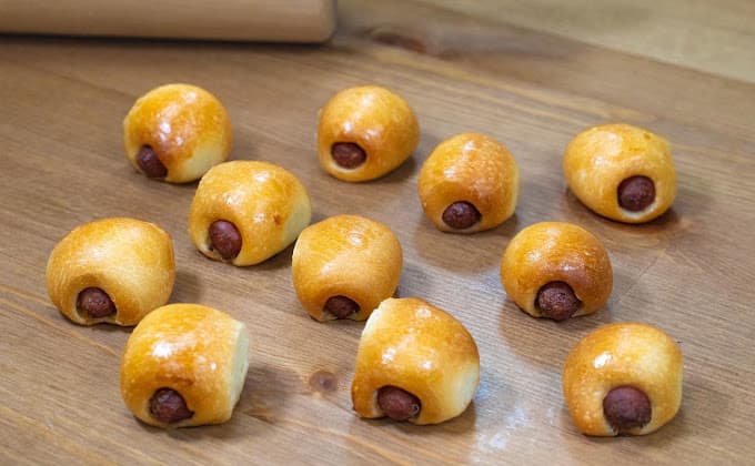 Mini kolaches at Snowflake Donuts in Humble, TX